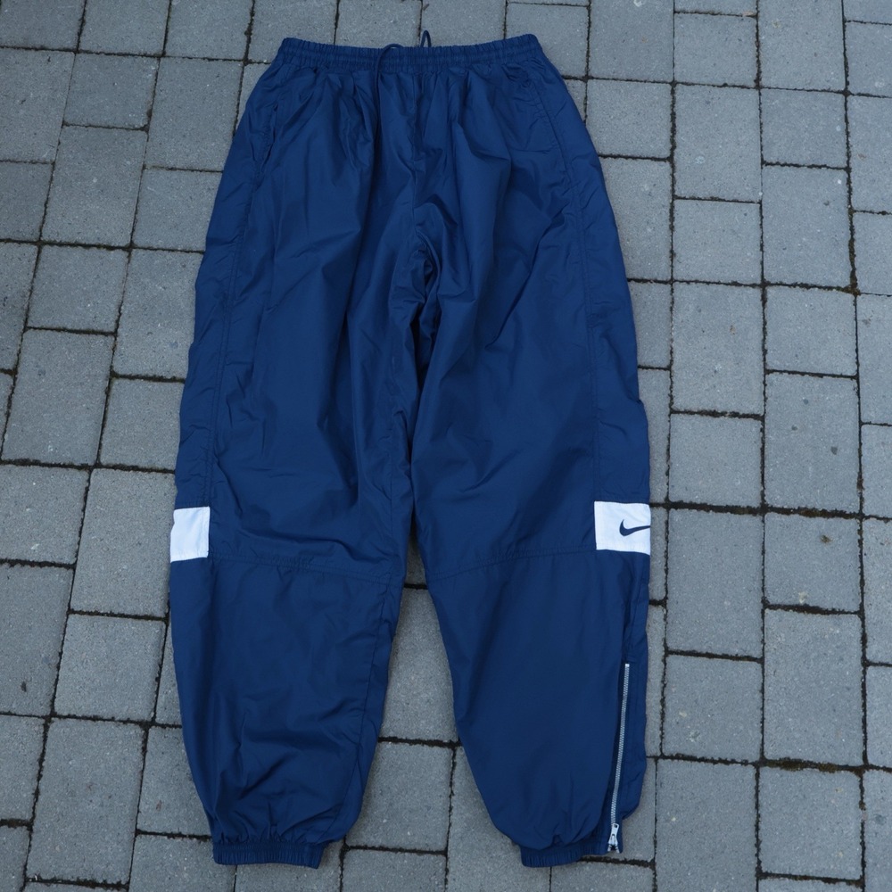Vintage Nike Team Sports Track Pants Mens XL Blue Windbreaker Mesh Parachute